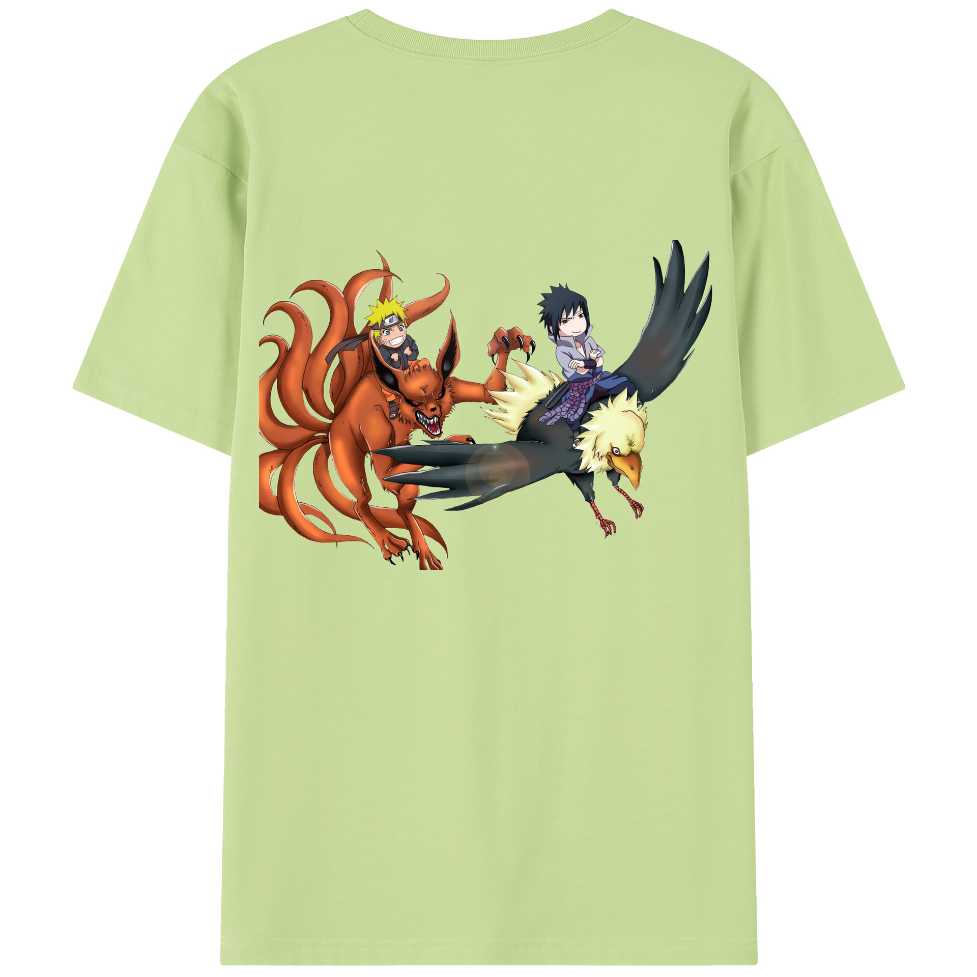 （画像用） NARUTO -ナルト- うずまき ナルト Uzumaki Naruto 綿100％半袖Tシャツ（背面プリント）